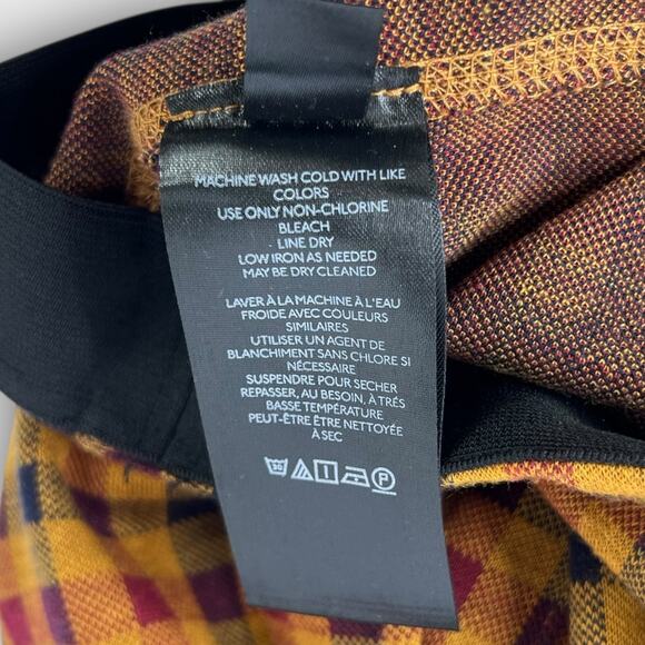 Anthropologie Maeve Plaid Knit Kick Flare Pants Size Small - Picture 5 of 8